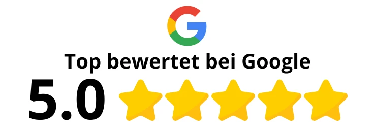 Top bewertet bei Google